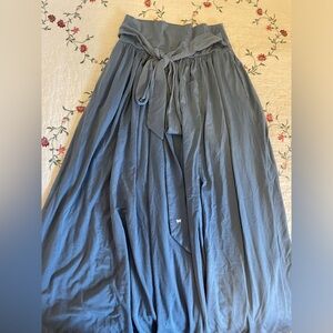 Blue Tansy Maxi Skirt